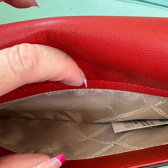 Michael Kors Red Shoulder Bag - Picture 3 of 16